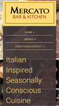 Mobile Screenshot of mercatobarandkitchen.com